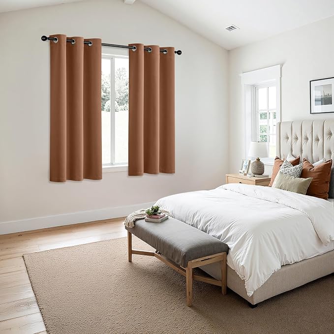 MIULEE Blackout Curtains for Bedroom 2 Panels 40 x 54 Inch Long Sun Baked | - Image 6