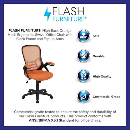 Flash Furniture Porter Mesh High Back Ergonomic Swivel Office Chair - Image 4