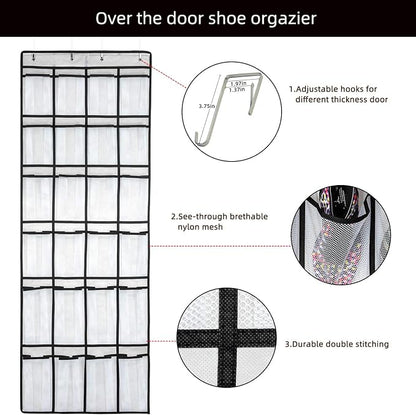 SAVERHO Over the Door Shoe Organizer, Hanging Shoe Organizer - Image 3