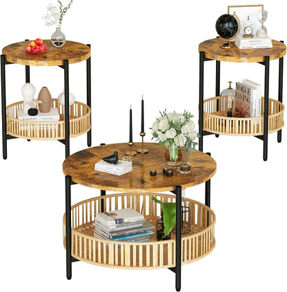 Lamerge 3 Pieces Coffee Table Set - Image 9