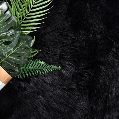 Latepis Area Rug 6x8, Faux Fur Sheepskin Rug - Image 6