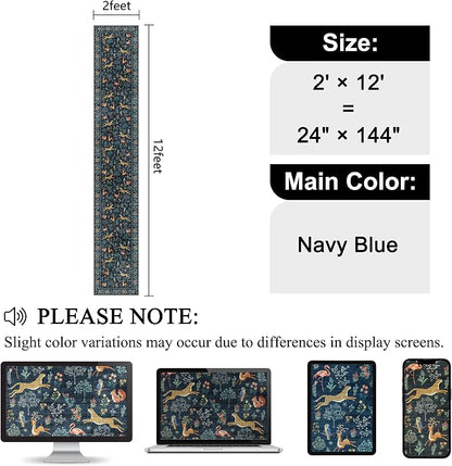 DUKINO 2x12 Washable Runner Rug, Non Slip Animal Rug - Image 2