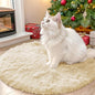 OLANLY Cream Round Rugs for Bedroom by OLANLY