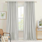 RYB HOME Farmhouse Boho Linen Sheer Curtains 90 inches Long by RYBHOME