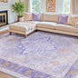 RELEANY Washable Area Rug, Water Repellent, Pet Friendly, Vintage Floral Boho by RELEANY