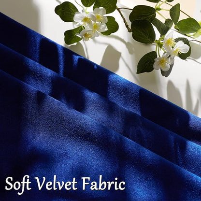 GIGIZAZA Royal Blue Velvet Throw Pillow Covers Big 26x26 Pack of 2 | Decorative - Image 5