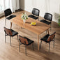 REONEY Dining Chairs Set of 6, Mid-Century Modern Upholstered PU Leather Chairs by REONEY