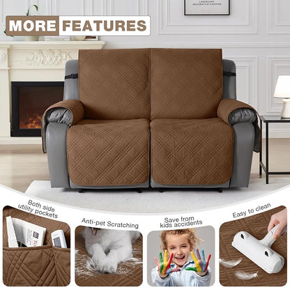 TAOCOCO 100% Waterproof Loveseat Recliner Cover, Non Slip Split Recliner Couch - Image 6