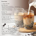 Boba Moo Mini Premium Boba Tea Kit With Classic Milk Tea Flavor - Only 10,000 Kits Yearly, Small Batch Bubble Tea Kit With Exceptional Taste & Chewiness, Vegan, Lactose-Free, 3 Servings