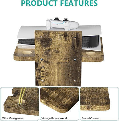 WALI Floating TV Shelf, 1 Tier Projector Shelf - Image 4