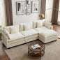 113” Modular Sectional Sofa, L Shaped Cloud Couch by Unknown