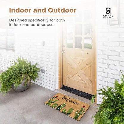 Coir Welcome Mat, 17 x 29 in | 100% Natural Coir, Anti-Shedding, Durable PVC - Image 6
