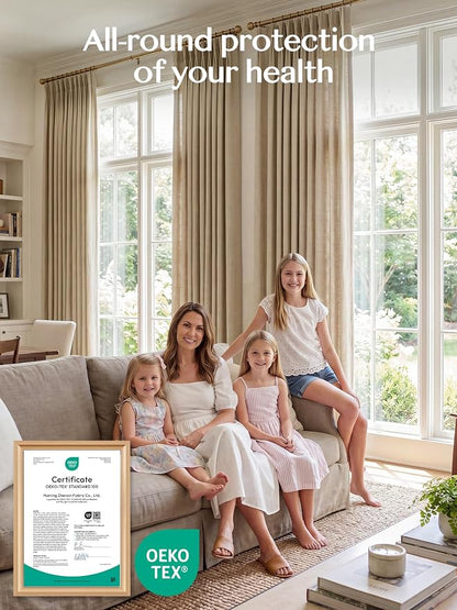 Liz Pinch Pleated Linen Curtains Light Filtering Curtains - Image 5