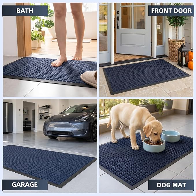 Front Door Mat Outside Entrance, Heavy Duty Waterproof Doormat | 29.5"x17" - Image 8
