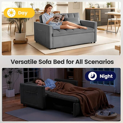 Pull Out Couch, Loveseat Sleeper Sofa Bed - Image 9
