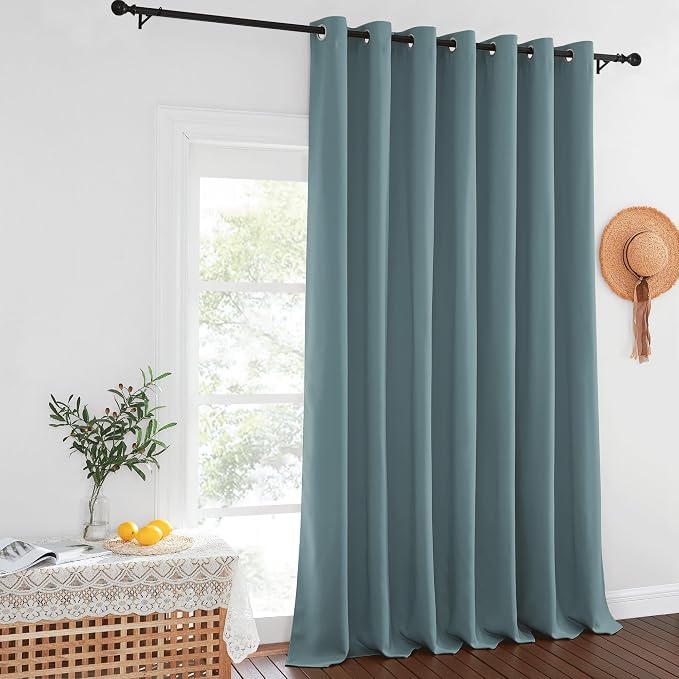 NICETOWN Blackout Curtains for Sliding Glass Door Room Divider Noise Reduce - Image 8