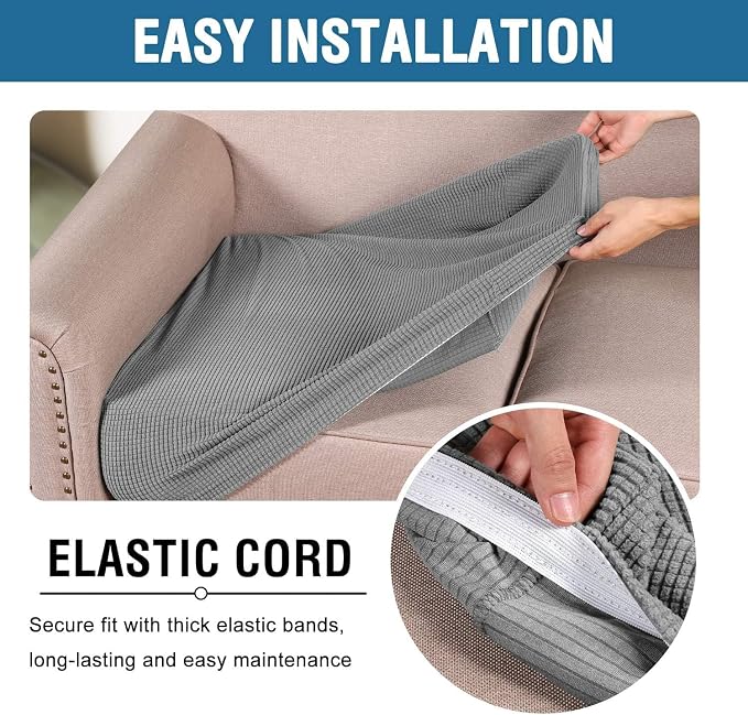 H.VERSAILTEX Super Stretch Individual Seat Cushion Covers - Image 5