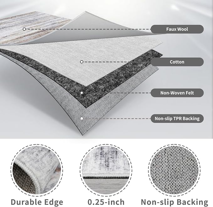 2x3 Small Washable Area Rug: Non-Slip Indoor Door Mat - Image 6