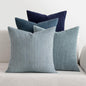 MIULEE Soft Corduroy Decorative Throw Pillow Covers Blue Navy Series 20x20 | by MIULEE