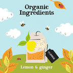 Clipper Tea Lemon & Ginger Teabags – Caffeine Free, USDA Organic, Great Hot or Iced – Aromatic, Natural, Fair & Delicious – 50 Tea Bags