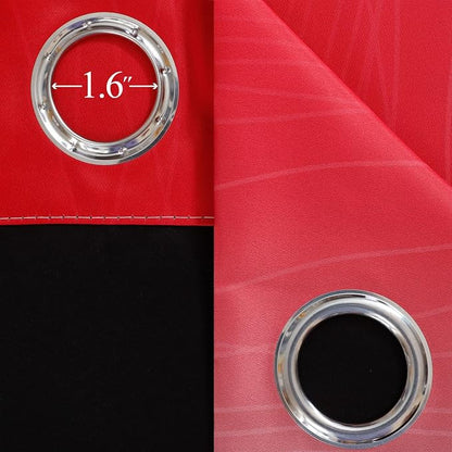Red and Black Ombre Blackout Curtains - Image 7