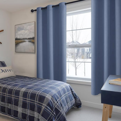 Blackout Curtains for Bedroom, 42 x 63 Inches Length, Window Curtains for - Image 6