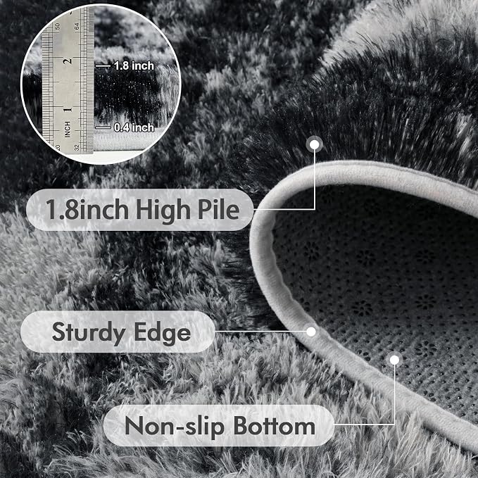 9x12 Ft Extra Large Shag Rugs for Living Room, Ultra Soft Fluffy Furry Area - Image 5