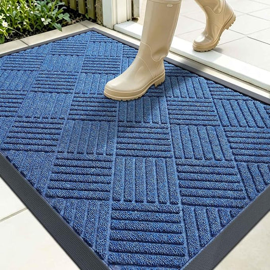 OLANLY Front Door Mat Outside Entrance 35x23, Waterproof Heavy-Duty Doormat | by OLANLY