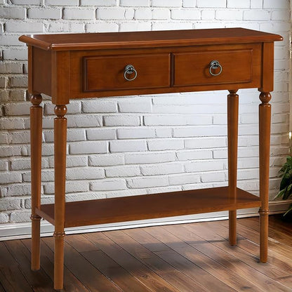 Leick Home Coastal Console Table, Solid Wood, - Image 9