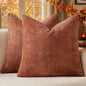 MIULEE Fall Decorative Rust Couch Throw Pillow Covers 20x20 Inch 2 Pack | by MIULEE