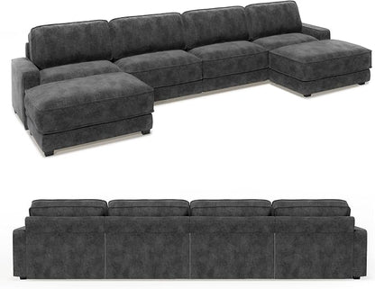Vipbear 160" Oversized Modular Sectional Sofa, U Shaped Couch Set - Image 9