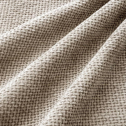 MIULEE Soft Decorative Chenille Euro Pillow Covers Khaki 22x22 Pack of 4 | - Image 3