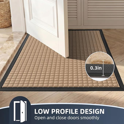 Front Door Mat Outside Entrance, Heavy Duty Waterproof Doormat | 35.5"x24" - Image 7