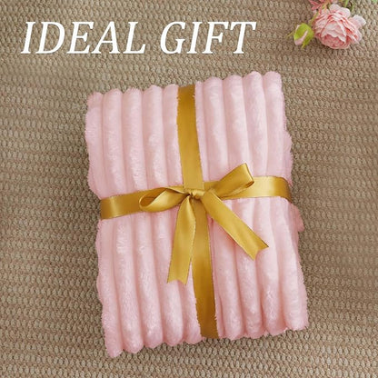 BEDELITE Striped Fleece Throw Blanket, Soft Cozy, Lightweight Warm, Machine - Image 6