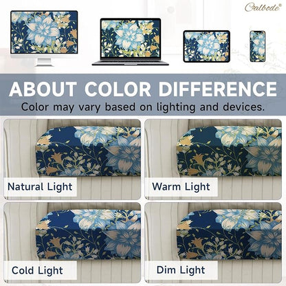 CALBODE 8Pcs Stretch Patio Cushion Cover, Printed Couch & Sofa Slipcovers - Image 6