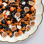Twisweet Halloween Sprinkles, Pumpkin Sprinkles for Cake Decorating, Edible Candy Ghost Bat Sugar Sprinkle Mix, Black and Orange Baking Candy Bulk, Cupcake Topper Cookie Ice Cream Cake Decorations, Halloween Scary Theme Trick or Treat Party Supplies (1...