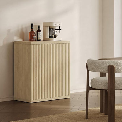 SICOTAS Buffet Cabinet with Storage Accent Sideboard Modern Credenza with Doors - Image 8