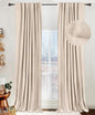 Faux Linen Total Blackout Curtains by 100BlackoutShield