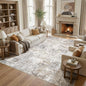 UERMEI Square Area Rugs : Washable 10x10 Neutral Modern Abstract Carpet by UERMEI