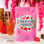 Lt. Blender's Strawberry Daiquiri in a Bag – Strawberry Daiquiri Mix - Each Bag Makes 1/2 Gallon - Non-GMO – No Daiquiri Machine Needed - Make a Cocktail, Wine Slushie or Mocktail - (Pack of 3)