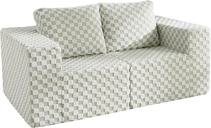 Modular Sectional Sofa 2 Seater Loveseat Modular Couch - Image 9