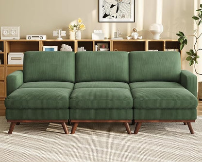 Vesgantti 97" Modular Sectional Sofa Green, Sectional Couch by Vesgantti