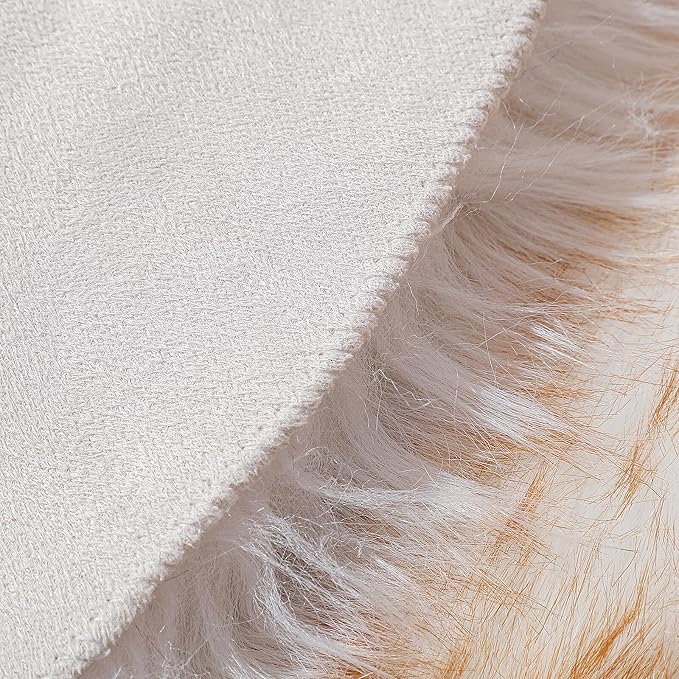 linmopm Faux Fur Sheepskin Rug, 2x6 ft Runner, High-Density Cushion, - Image 8