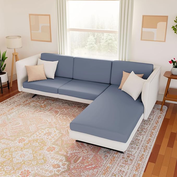 Waterproof Couch Cushion Covers, Stretch Sofa Seat Slipcovers | Stretch Fabric - Image 2