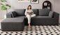 106" Cloud Sectional Boneless Couches by GRUSIGN