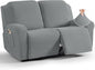 TAOCOCO Recliner Loveseat Slipcover, 6 Pieces Dual Recliner Sofa Covers by TAOCOCO