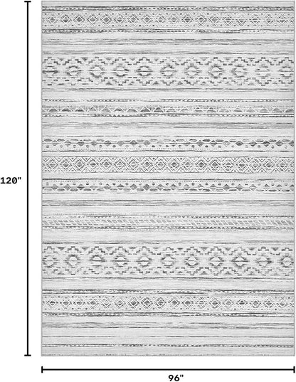 cotiled Boho 8x10 Area Rugs for Living Room: Large Moroccan Washable Rug | - Image 2