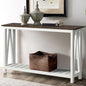 ChooChoo Farmhouse Console Table, Rustic Vintage Narrow Sofa Table by ChooChoo