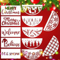 Christmas Stencils 12” Xmas Stencil for Wood Christmas Stencil for Painting Holiday Stencils Merry Christmas Believe Drawing Templates Half Round Stencil for Door Hanger Porch Wreath Home Decor