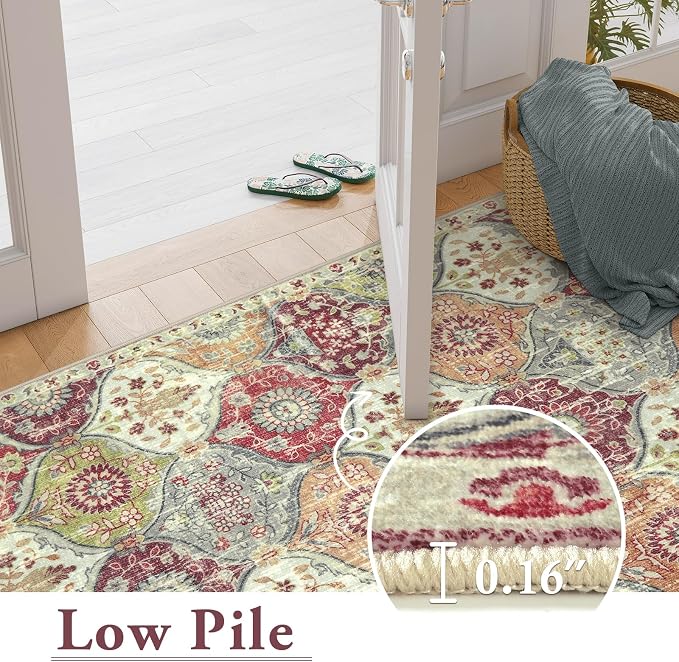 Lahome Washable Entryway Rug, 2x4 Kitchen Rugs - Image 6